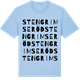 Blue Soul t-shirt med Stengrimseröd ordlek t-shirt