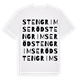 Stengrimseröd ordlek t-shirt