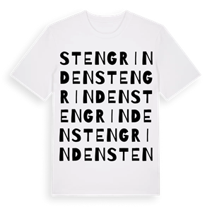 Stengrinden ordlek t-shirt – ekologisk bomull t-shirt från Pinshirt