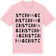 Pink Cotton t-shirt med Stenhagen ordlek t-shirt