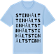 Blue Soul t-shirt med Stenhålt ordlek t-shirt