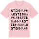 Pink Cotton t-shirt med Stenhammar ordlek t-shirt