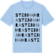 Blue Soul t-shirt med Stenhamra ordlek t-shirt
