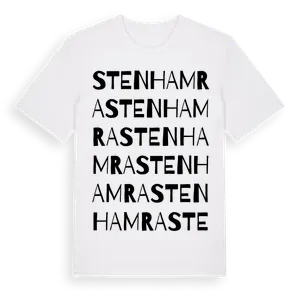 Stenhamra ordlek t-shirt – ekologisk bomull t-shirt från Pinshirt