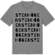 Mid Heather Gray t-shirt med Stenhögen ordlek t-shirt