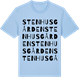 Blue Soul t-shirt med Stenhusgården ordlek t-shirt