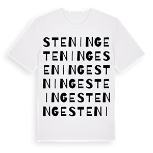 Steninge ordlek t-shirt – ekologisk bomull t-shirt från Pinshirt