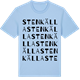 Blue Soul t-shirt med Stenkälla ordlek t-shirt