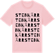 Pink Cotton t-shirt med Stenkärr ordlek t-shirt