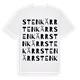 White t-shirt med Stenkärr ordlek t-shirt