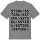 Mid Heather Gray t-shirt med Stenkas ordlek t-shirt