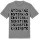 Mid Heather Gray t-shirt med Stenkasen ordlek t-shirt