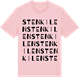 Pink Cotton t-shirt med Stenkilen ordlek t-shirt