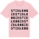 Pink Cotton t-shirt med Stenkrogen ordlek t-shirt