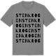 Mid Heather Gray t-shirt med Stenkrogen ordlek t-shirt