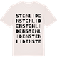 Vintage White t-shirt med Stenliden ordlek t-shirt