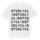 White t-shirt med Stenlyckan ordlek t-shirt