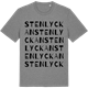 Mid Heather Gray t-shirt med Stenlyckan ordlek t-shirt