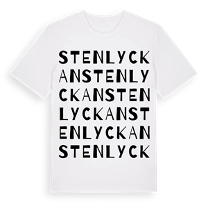 Stenlyckan ordlek t-shirt – ekologisk bomull t-shirt från Pinshirt