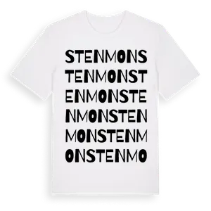 Stenmon ordlek t-shirt – ekologisk bomull t-shirt från Pinshirt