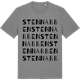 Mid Heather Gray t-shirt med Stennabben ordlek t-shirt