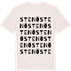 Vintage White t-shirt med Stenö ordlek t-shirt