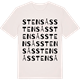 Vintage White t-shirt med Stensås ordlek t-shirt