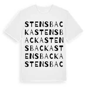 Stensbacka ordlek t-shirt – ekologisk bomull t-shirt från Pinshirt
