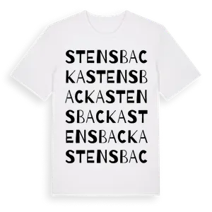 Stensbacka ordlek t-shirt – ekologisk bomull t-shirt från Pinshirt