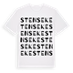 White t-shirt med Stenseke ordlek t-shirt
