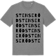 Mid Heather Gray t-shirt med Stenseröd ordlek t-shirt