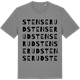 Mid Heather Gray t-shirt med Stenserud ordlek t-shirt