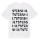 White t-shirt med Stenshult ordlek t-shirt