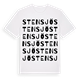 White t-shirt med Stensjö ordlek t-shirt