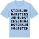 Blue Soul t-shirt med Stensjöhöjd ordlek t-shirt