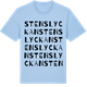 Blue Soul t-shirt med Stenslyckan ordlek t-shirt