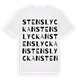 White t-shirt med Stenslyckan ordlek t-shirt