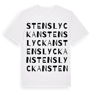 Stenslyckan ordlek t-shirt – ekologisk bomull t-shirt från Pinshirt