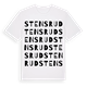 White t-shirt med Stensrud ordlek t-shirt