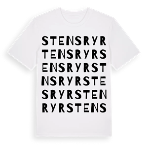 Stensryr ordlek t-shirt – ekologisk bomull t-shirt från Pinshirt