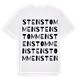 White t-shirt med Stenstommen ordlek t-shirt