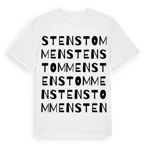 Stenstommen ordlek t-shirt – ekologisk bomull t-shirt från Pinshirt