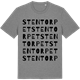 Mid Heather Gray t-shirt med Stentorpet ordlek t-shirt
