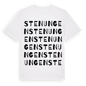 Stenungen ordlek t-shirt – ekologisk bomull t-shirt från Pinshirt