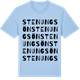 Blue Soul t-shirt med Stenungsön ordlek t-shirt