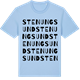 Blue Soul t-shirt med Stenungsund ordlek t-shirt