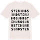 Vintage White t-shirt med Stenungsund ordlek t-shirt