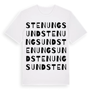 Stenungsund ordlek t-shirt – ekologisk bomull t-shirt från Pinshirt