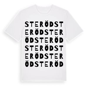 Steröd ordlek t-shirt – ekologisk bomull t-shirt från Pinshirt