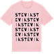 Pink Cotton t-shirt med Stevik ordlek t-shirt